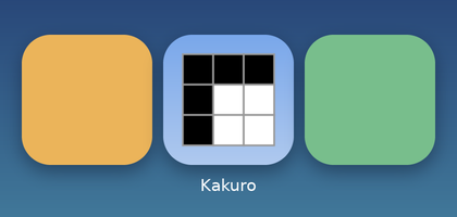 The Halifax Kakuro icon on a phone's home screen, between two other apps